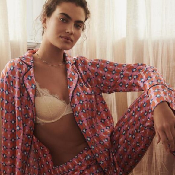 Anthropologie Other - Anthropologie Silky Printed Pajama Top